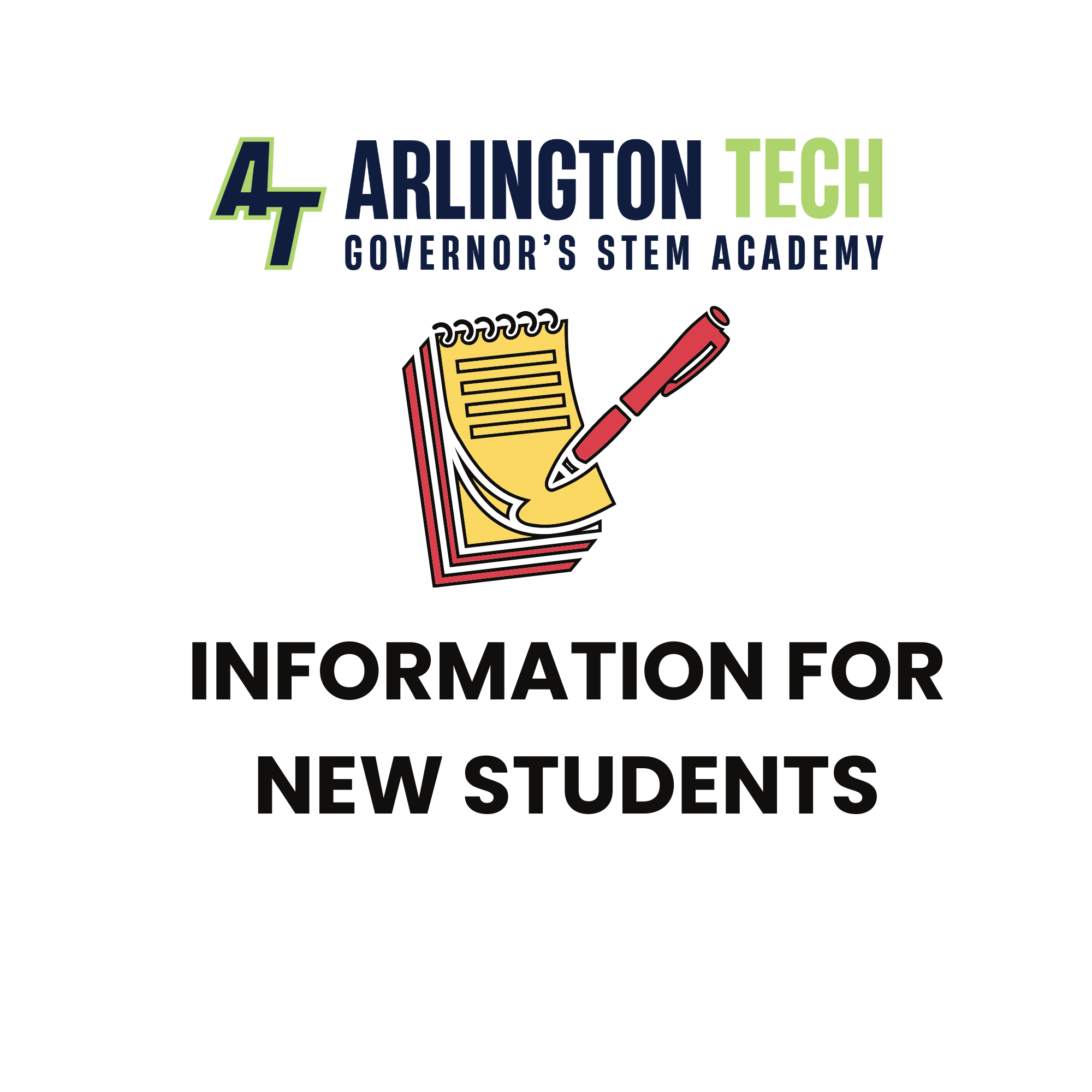 An image that says Information for New Students